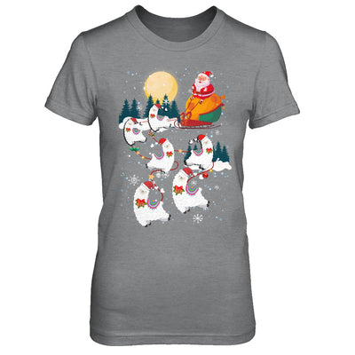 Funny Christmas Llama Alpaca Reindeer Lover Santa Gift T-Shirt & Sweatshirt | Teecentury.com