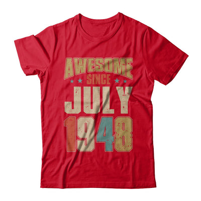 Vintage Retro Awesome Since July 1948 74th Birthday T-Shirt & Hoodie | Teecentury.com