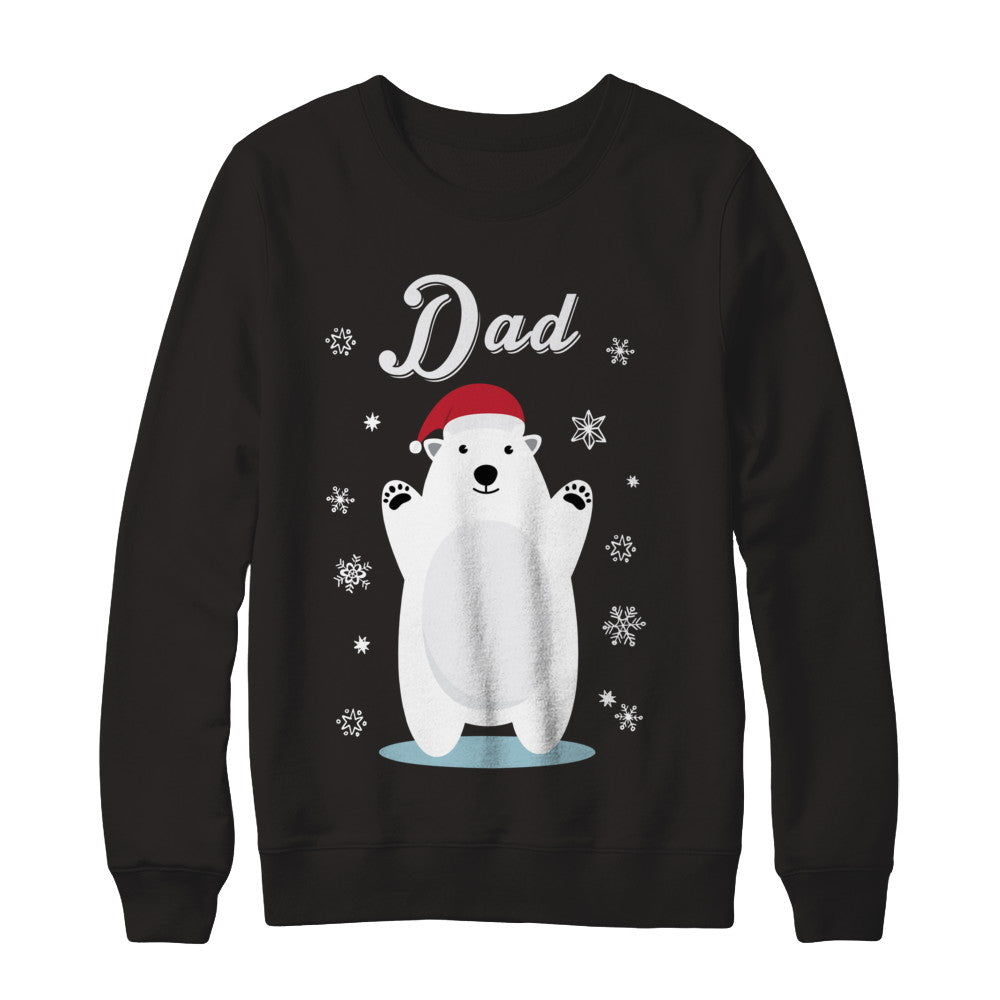 Dad Bear Christmas Santa Pajamas T-Shirt & Sweatshirt | Teecentury.com