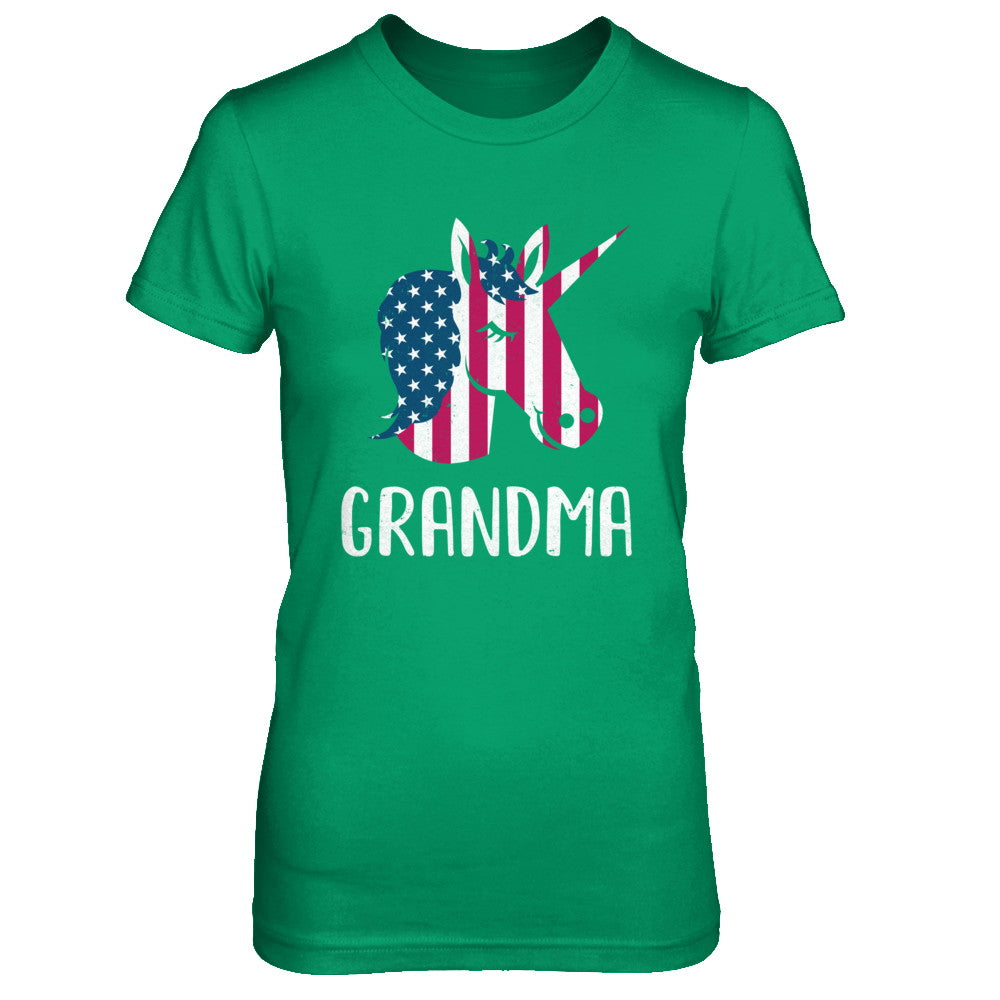 Patriotic Grandma Unicorn Americorn 4Th Of July T-Shirt & Hoodie | Teecentury.com