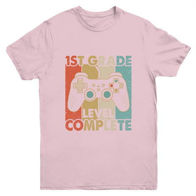 1st Grade Graduation Level Complete Video Games Boy Kids Youth Shirt | teecentury