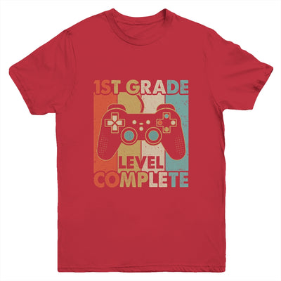 1st Grade Graduation Level Complete Video Games Boy Kids Youth Shirt | teecentury