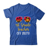 1st Grade Teacher Off Duty Sunglasses Beach Sunset T-Shirt & Tank Top | Teecentury.com