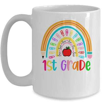 1st Teacher Rainbow First Day Of Back To School Mug | teecentury