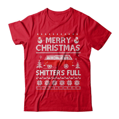 Merry Christmas Shitters Full Ugly Sweater T-Shirt & Sweatshirt | Teecentury.com