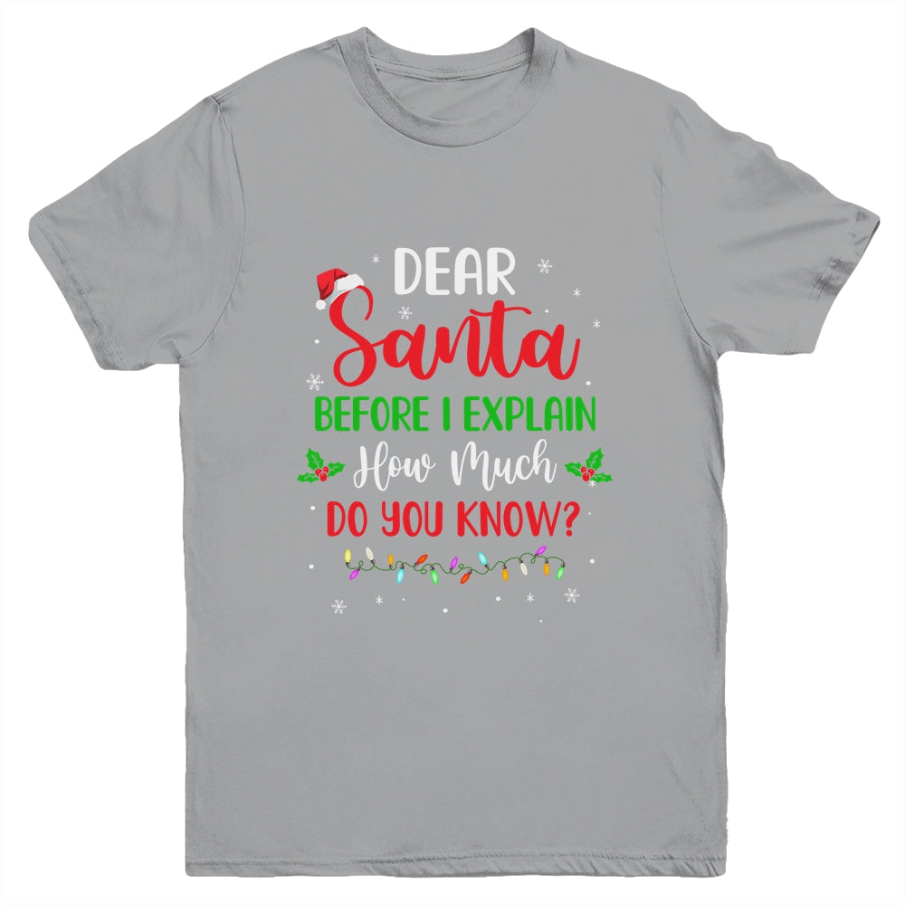 2022 Funny Christmas Adults Kids Santa I Can Explain Youth Youth Shirt | Teecentury.com