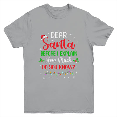 2022 Funny Christmas Adults Kids Santa I Can Explain Youth Youth Shirt | Teecentury.com