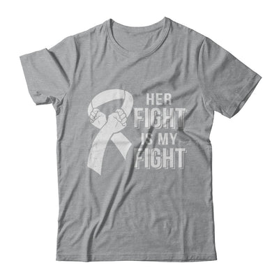 Her Fight Is My Fight Lung Cancer Clear Awareness T-Shirt & Hoodie | Teecentury.com