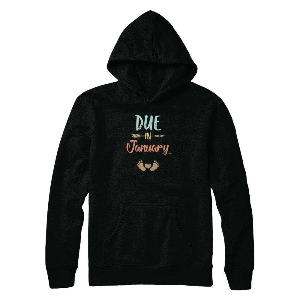 Due Date January 2022 Announcement Mommy Bump Pregnancy T-Shirt & Tank Top | Teecentury.com