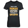 This Is My Human Costume Unicorn Halloween T-Shirt & Hoodie | Teecentury.com