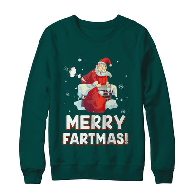 Funny Merry Fartmas Santa Claus Farting Christmas T-Shirt & Sweatshirt | Teecentury.com