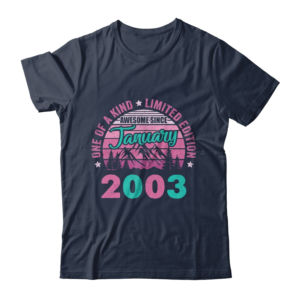 20 Years Old Awesome Since January 2003 20th Birthday Women Shirt & Tank Top | teecentury