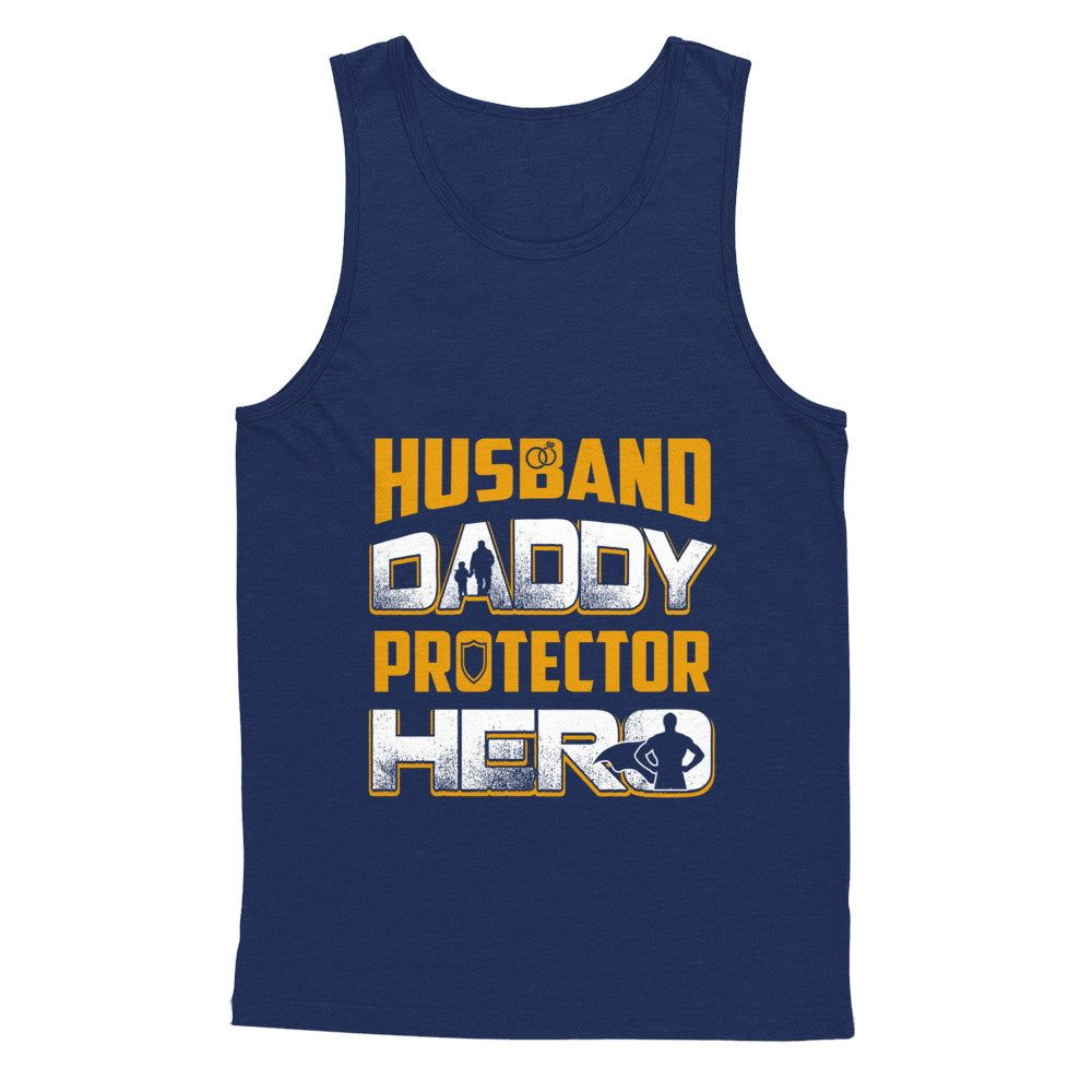 Husband Daddy Protector Hero T-Shirt & Hoodie | Teecentury.com