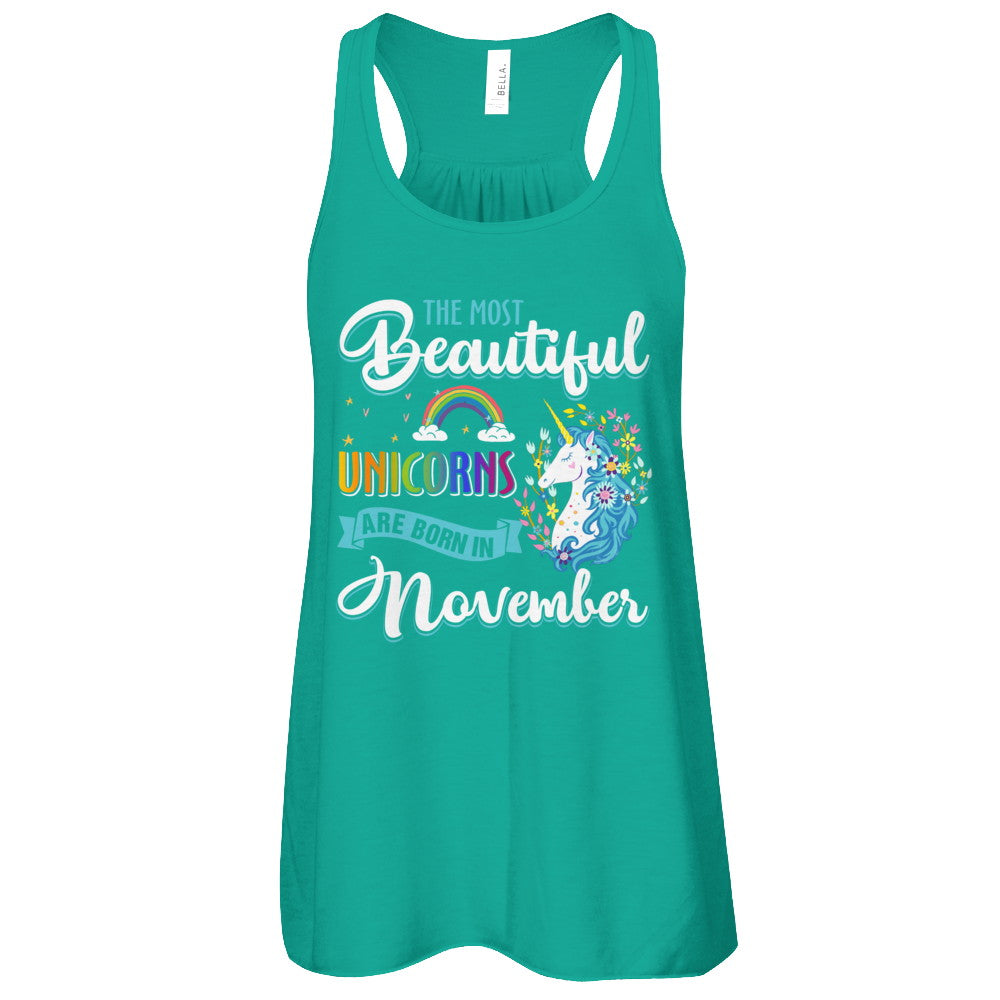 The Most Beautiful Unicorns Are Born In November Birthday T-Shirt & Tank Top | Teecentury.com