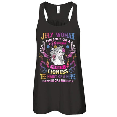 July Woman The Soul Of A Mermaid Birthday T-Shirt & Tank Top | Teecentury.com