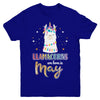Llama Unicorn Llamacorns Born In May Birthday Gift Youth Youth Shirt | Teecentury.com