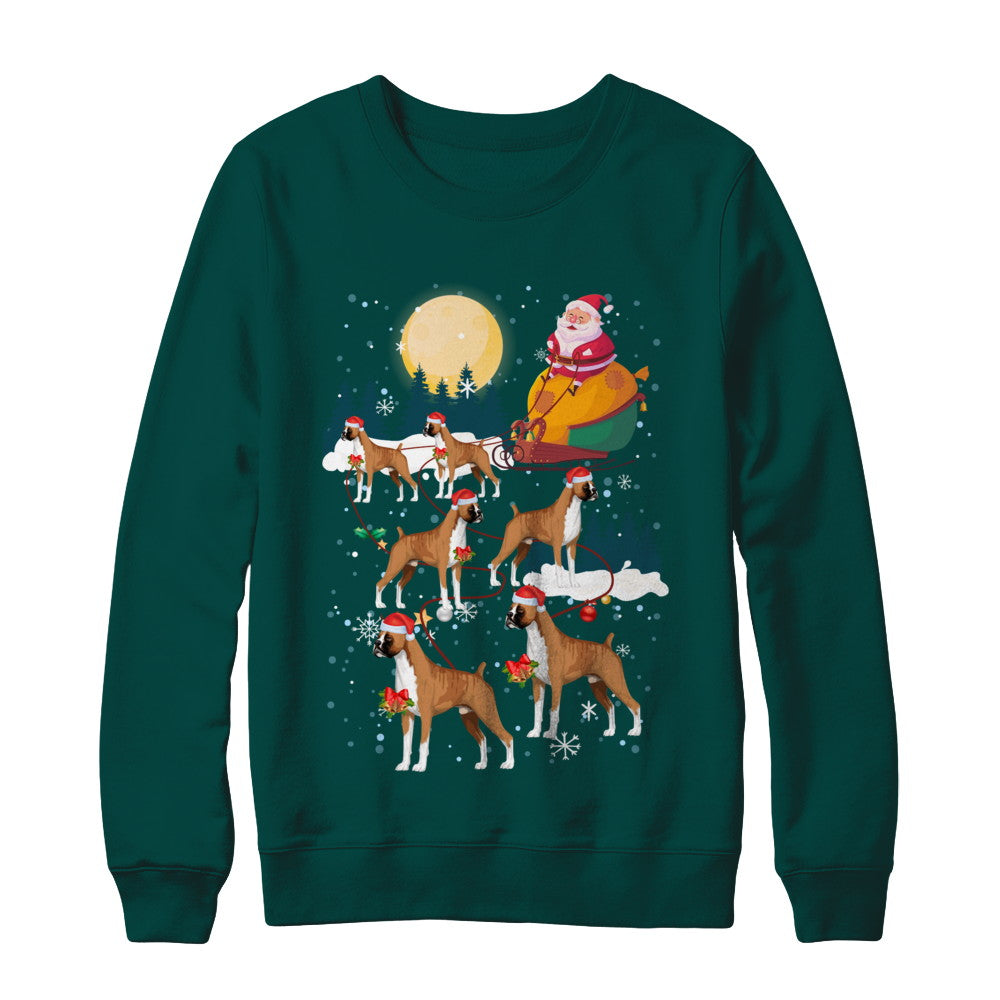 Dog Reindeer Boxer Christmas Gift T-Shirt & Sweatshirt | Teecentury.com