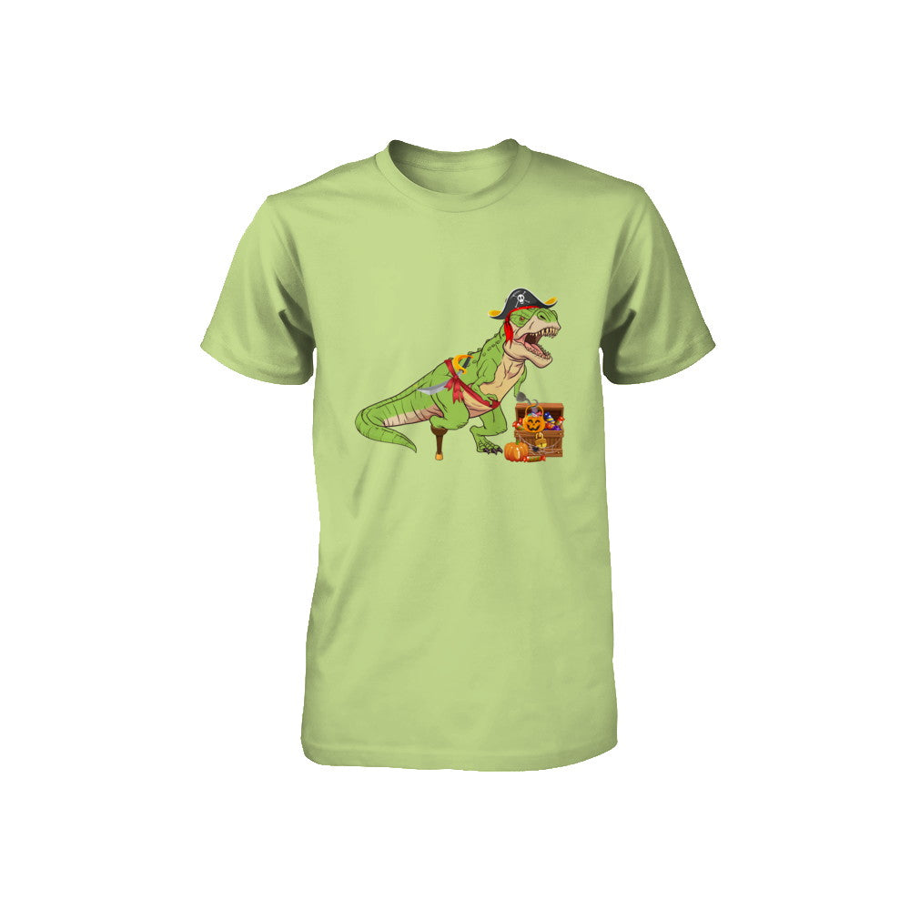 Dinosaurs T-Rex Pirate Halloween Saurus For Kids Youth Youth Shirt | Teecentury.com