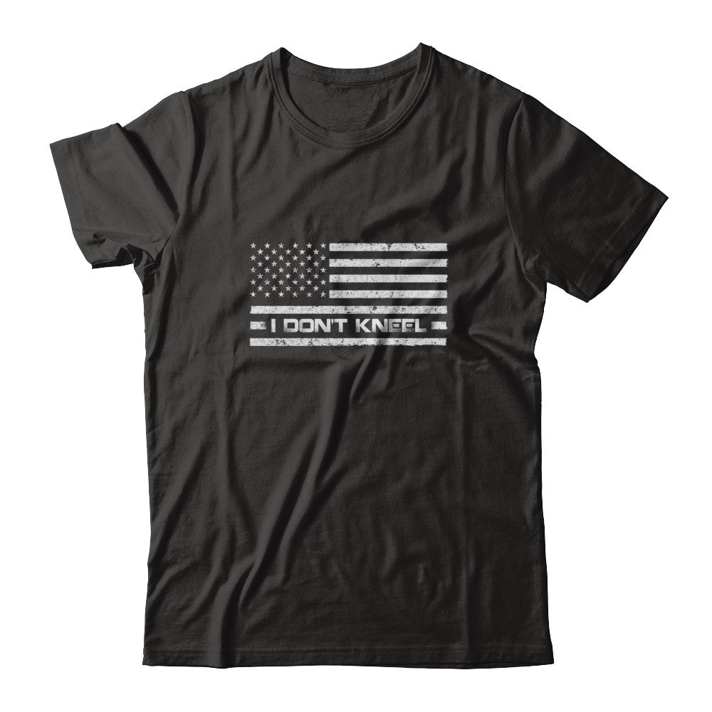 I Don't Kneel Us Flag T-Shirt & Tank Top | Teecentury.com