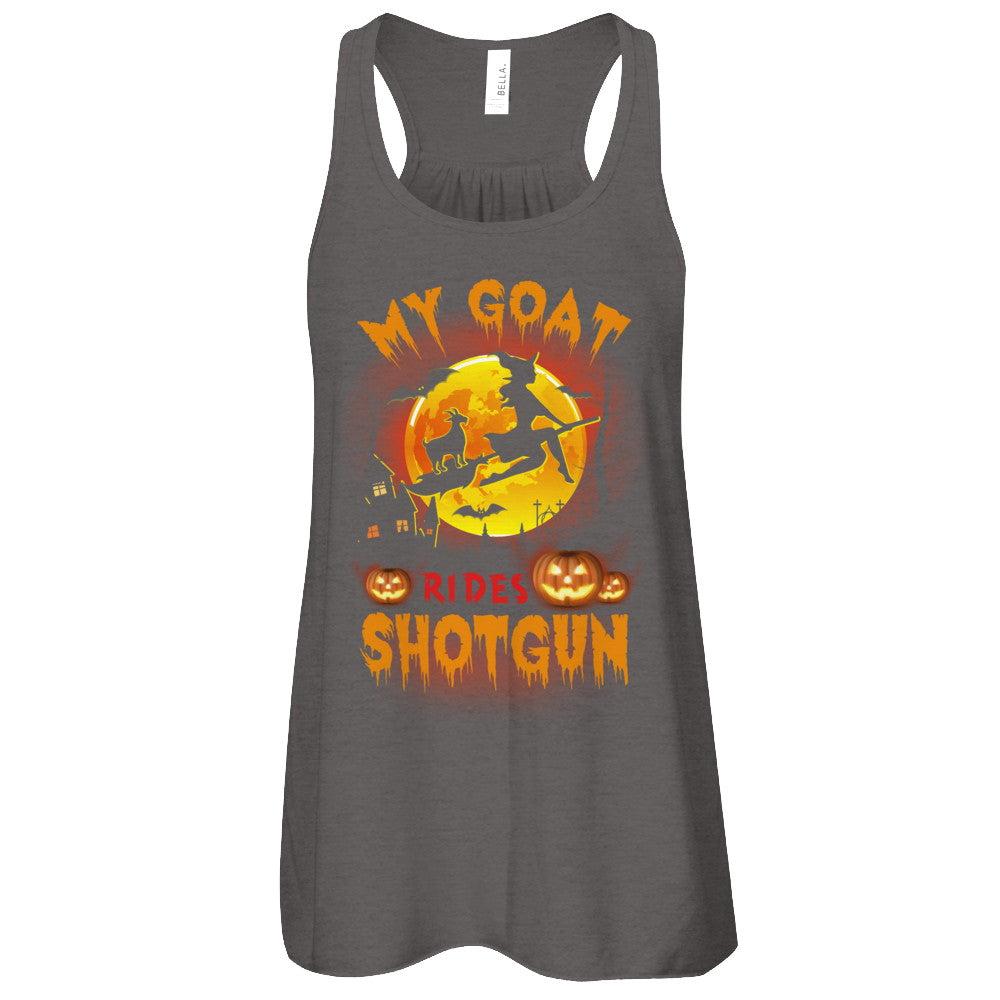 My Goat Rides Shotgun Halloween Goat T-Shirt & Tank Top | Teecentury.com