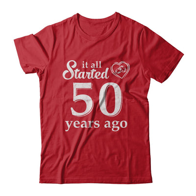 50Th Wedding Anniversary Married Couples 1972 Husband Wife T-Shirt & Hoodie | Teecentury.com