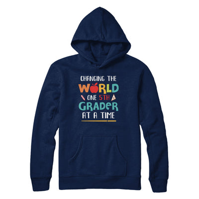 Changing The World One 5th Grader Back To School Teacher T-Shirt & Hoodie | Teecentury.com