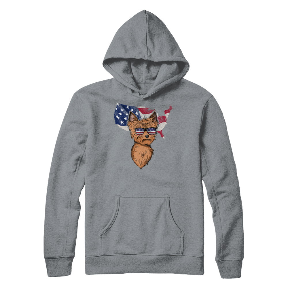 Funny Patriot Yorkie Dog 4Th Of July American Flag T-Shirt & Hoodie | Teecentury.com