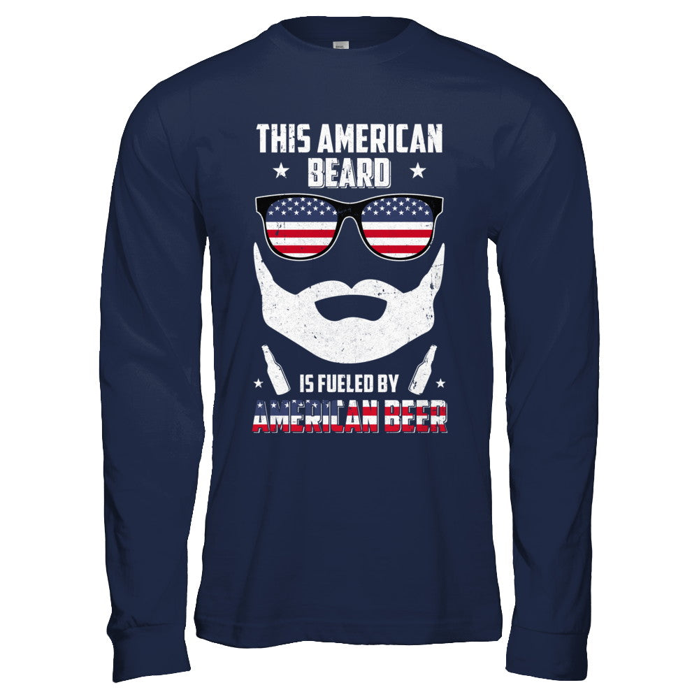 This American Beard Is Fueled By American Beer T-Shirt & Hoodie | Teecentury.com