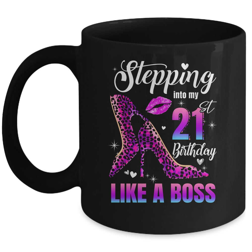 21 And Fabulous High Heels Stepping Into My 21st Birthday Mug | teecentury