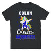 Inspirational Colon Cancer Awareness Unicorn Support Youth Youth Shirt | Teecentury.com