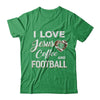 I Love Jesus Coffee & Football T-Shirt & Sweatshirt | Teecentury.com