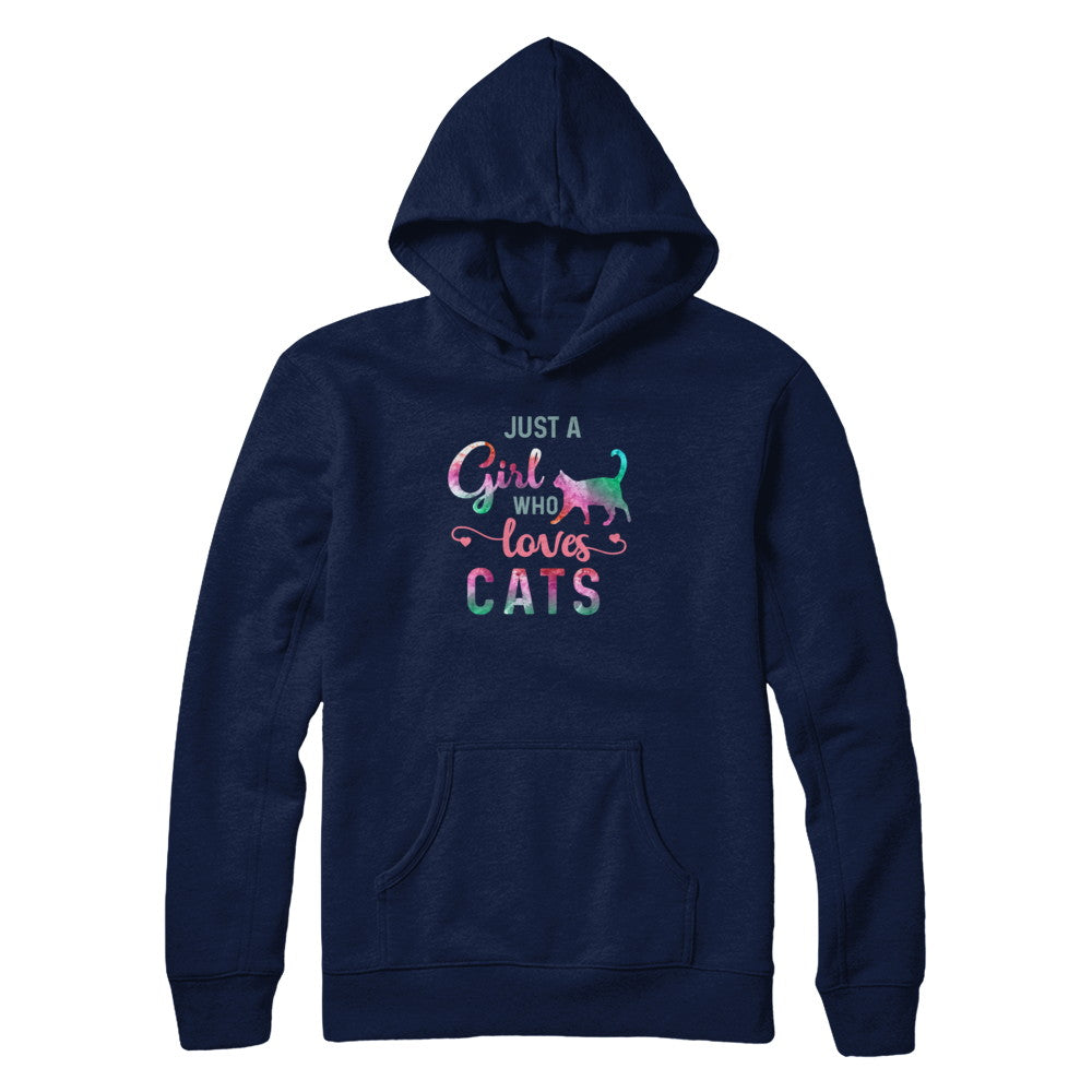 Just A Girl Who Loves Cats Cat Lover T-Shirt & Tank Top | Teecentury.com