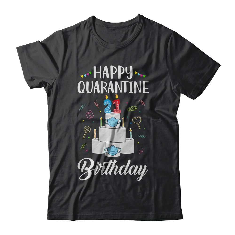 21th Birthday Gift Idea 2001 Happy Quarantine Birthday T-Shirt & Tank Top | Teecentury.com