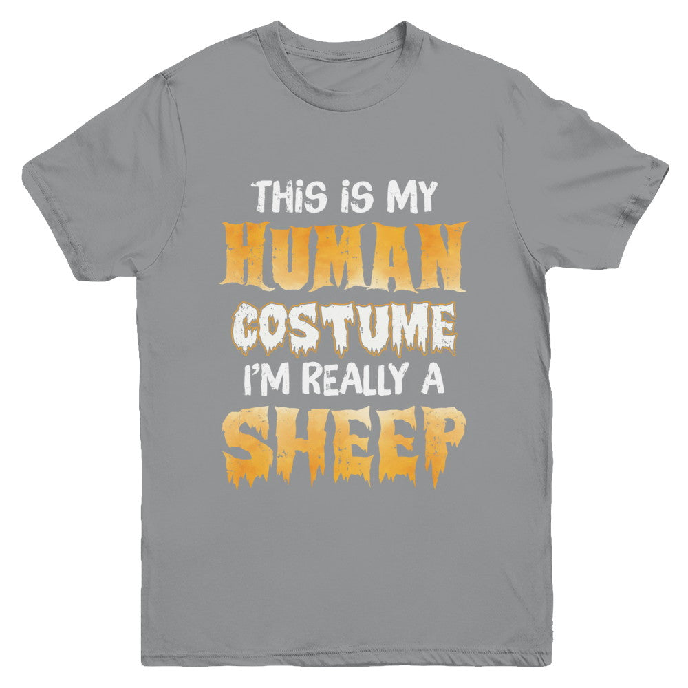 This Is My Human Costume Sheep Halloween Youth Youth Shirt | Teecentury.com