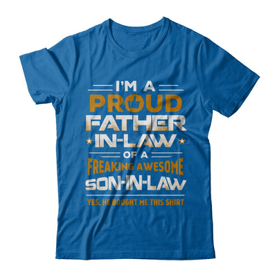 Proud Father-In-Law Freaking Awesome Son-In-Law T-Shirt & Hoodie | Teecentury.com