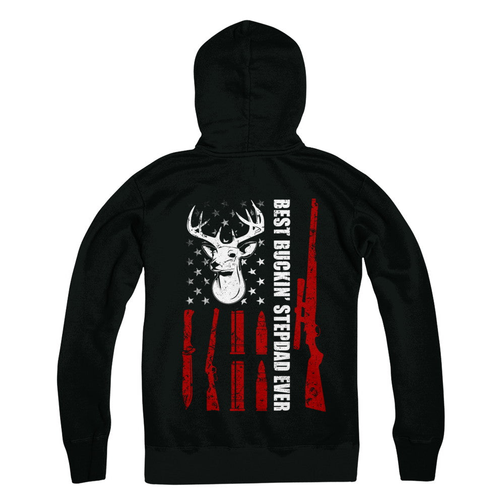 Best Buckin' Stepfather Ever Deer Hunting Stepdad Fathers Day T-Shirt & Hoodie | Teecentury.com