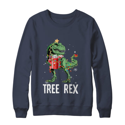 Christmas Tree For Kids Boys T Rex Dinosaur Xmas Gifts T-Shirt & Sweatshirt | Teecentury.com