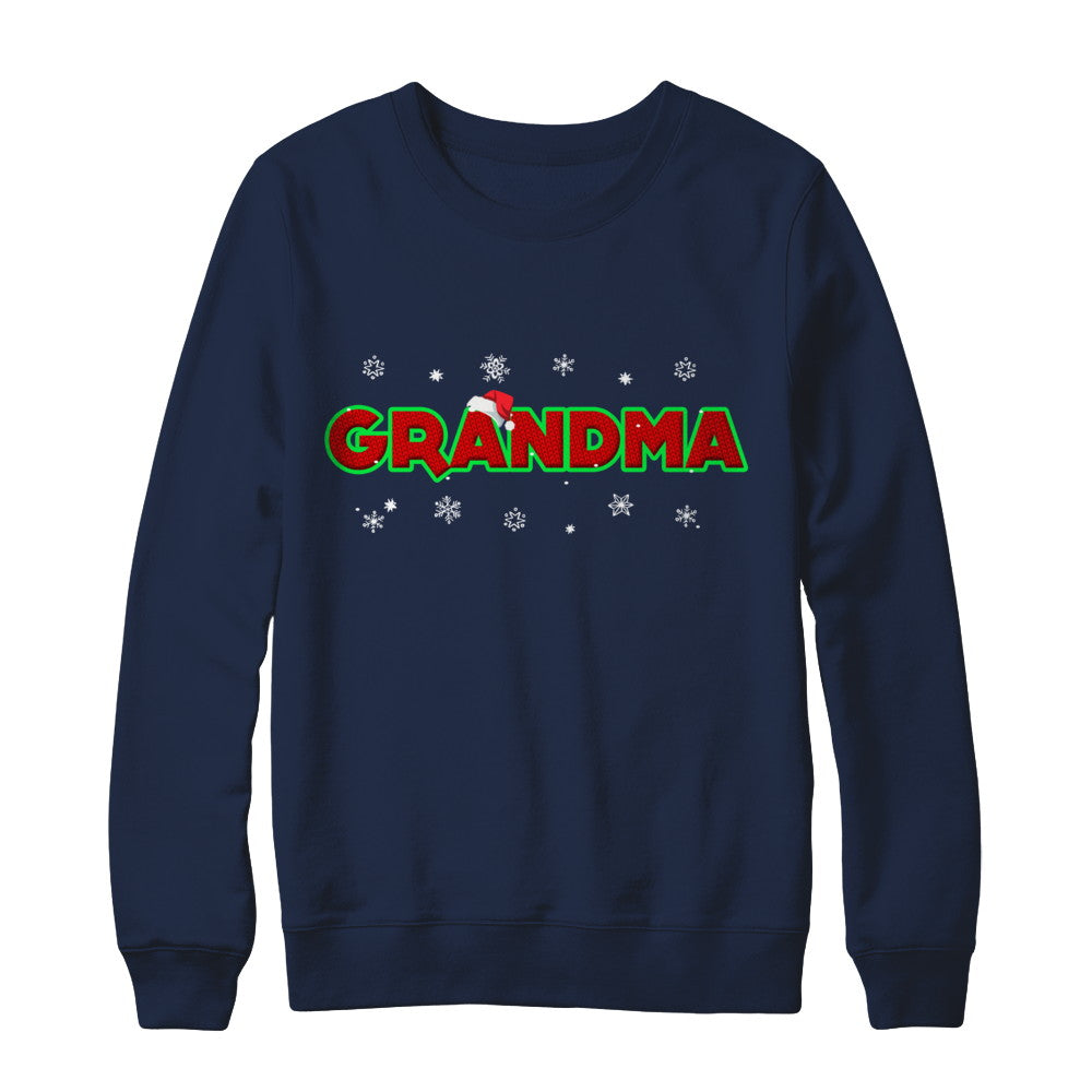 Grandma Christmas Santa Ugly Sweater Gift T-Shirt & Sweatshirt | Teecentury.com