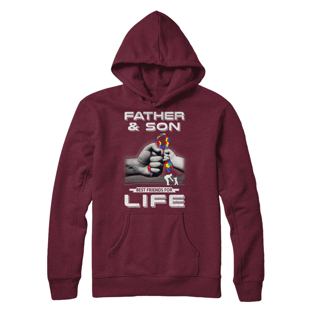 Autism Awareness Father And Son Best Friends For Life T-Shirt & Hoodie | Teecentury.com