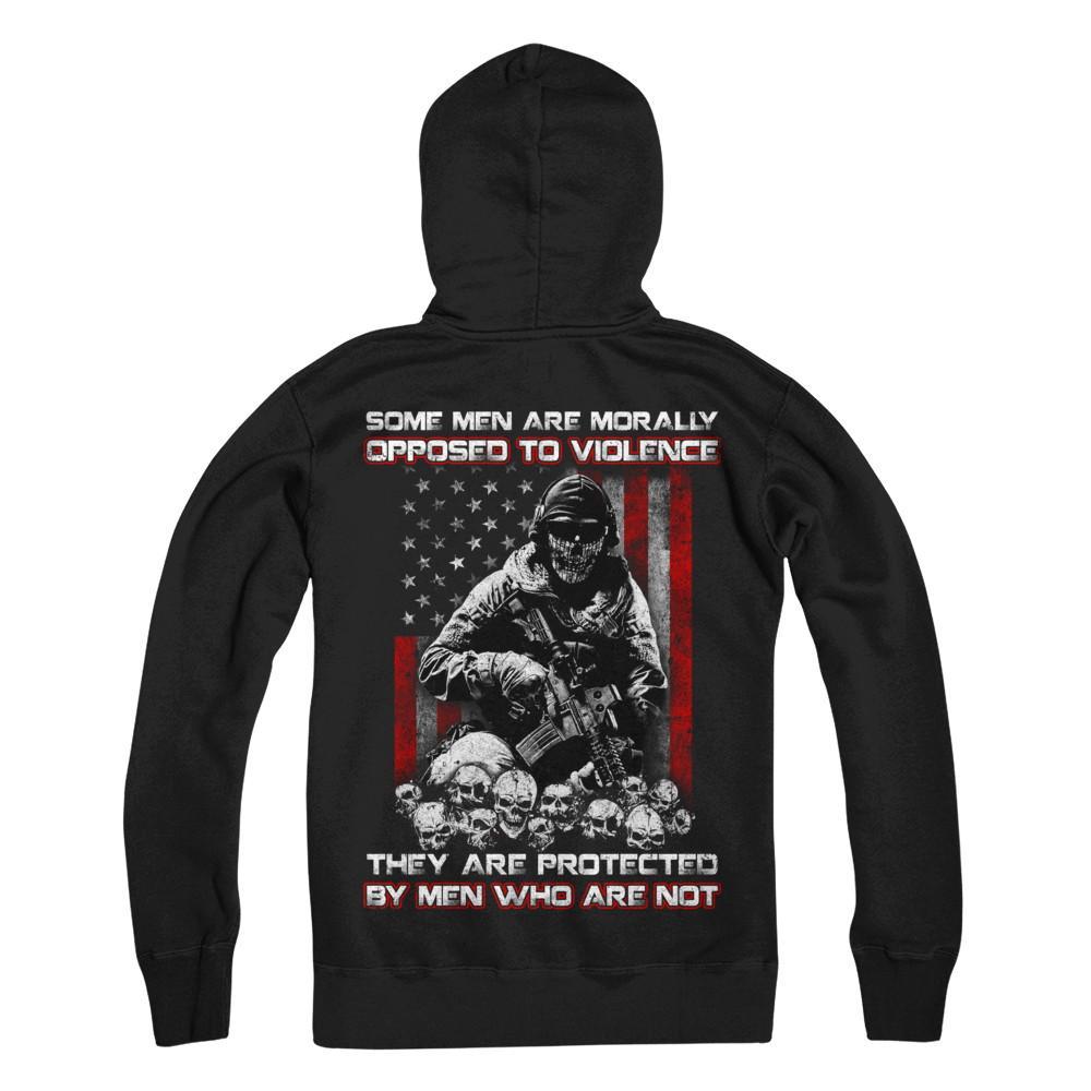 Veteran Men Opposed To Violence They Are Protected By Men Who Are Not T-Shirt & Hoodie | Teecentury.com
