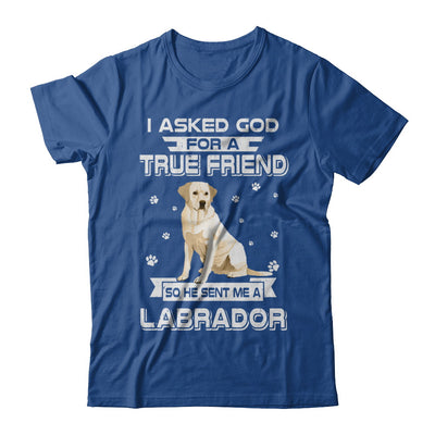 I Asked God For A True Friend So Sent Me Labrador Dog T-Shirt & Hoodie | Teecentury.com