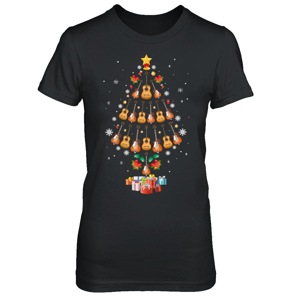 Music Guitar Christmas Tree Merry Xmas Gift T-Shirt & Sweatshirt | Teecentury.com