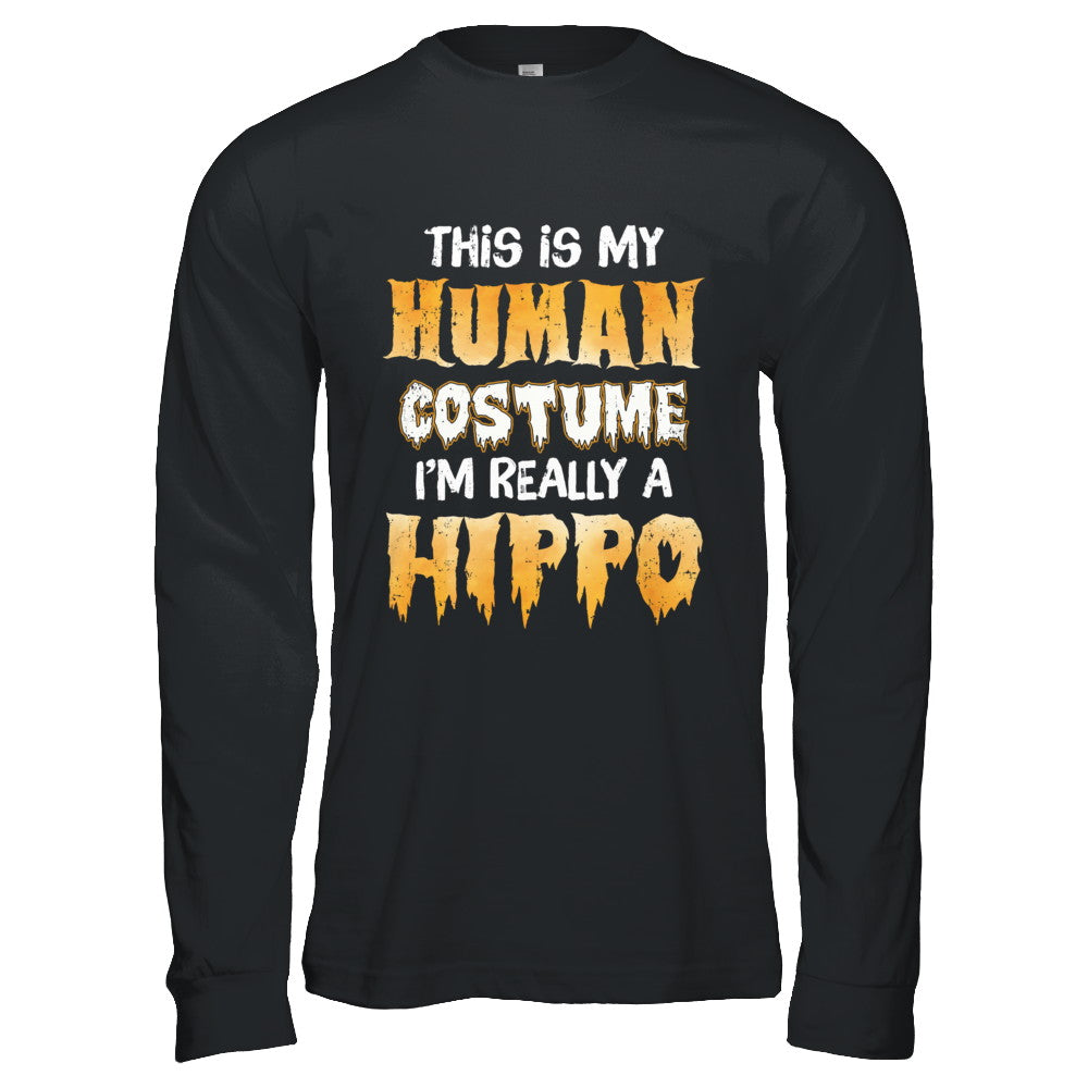 This Is My Human Costume Hippo Halloween T-Shirt & Hoodie | Teecentury.com
