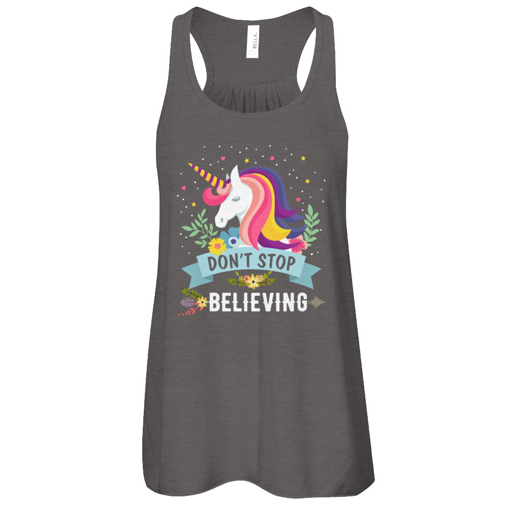 Unicorn Don't Stop Believing T-Shirt & Tank Top | Teecentury.com