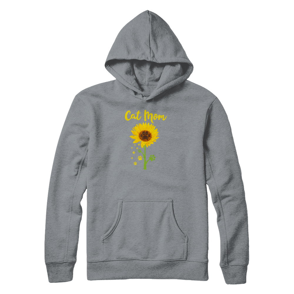 Funny Sunflower Cat Mom Paw Lover Mothers Day T-Shirt & Tank Top | Teecentury.com