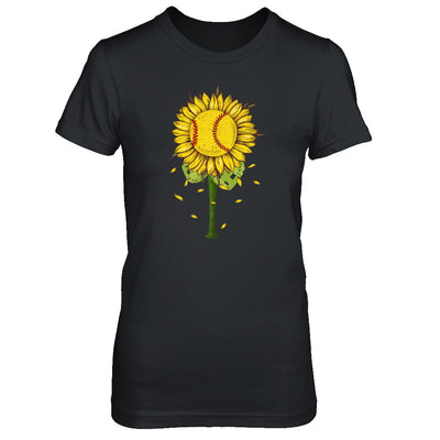 Sunflower Softball Mom Daughter Lover Gift T-Shirt & Tank Top | Teecentury.com