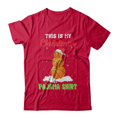 This Is My Christmas Pajama Xmas Snowman Basketball T-Shirt & Sweatshirt | Teecentury.com