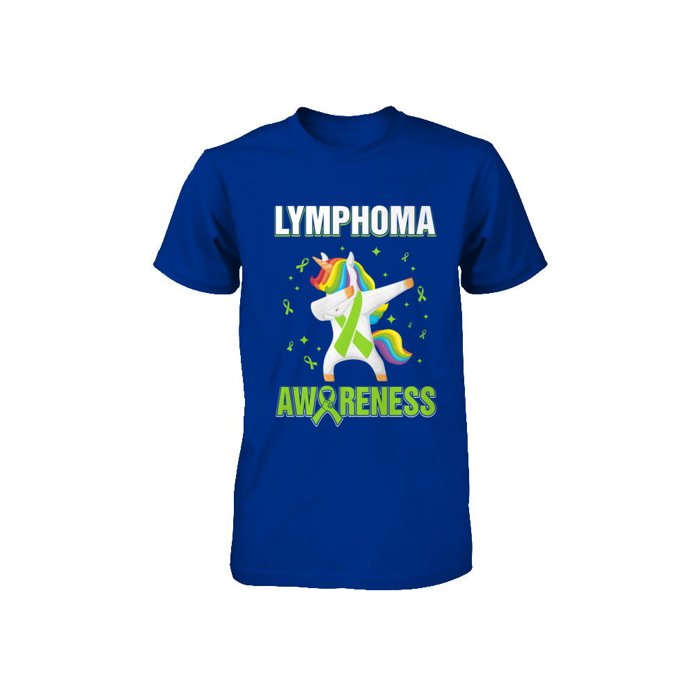 Inspirational Lymphoma Awareness Unicorn Support Youth Youth Shirt | Teecentury.com