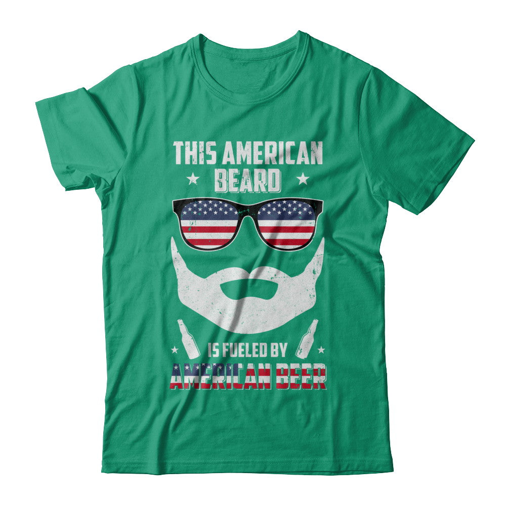 This American Beard Is Fueled By American Beer T-Shirt & Hoodie | Teecentury.com