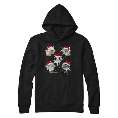 Cute Cat's Christmas Snowflakes Cat Claus T-Shirt & Sweatshirt | Teecentury.com